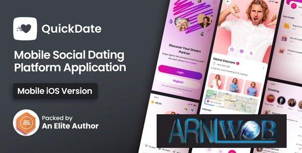 QuickDate IOS Version 23 Mobile Social Dating App