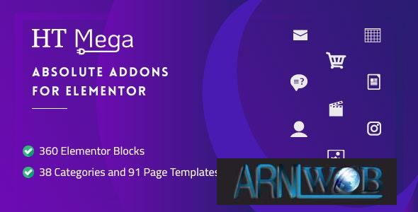 HT Mega Pro v212 Ultimate Addons for Elementor Page Builder