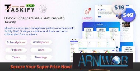 Taskify SaaS v100 Powerful Project Management System Built with Laravel