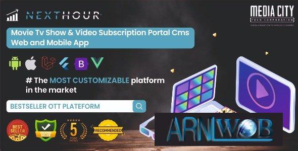 Next Hour v56 Movie TV Show and Video Subscription Portal