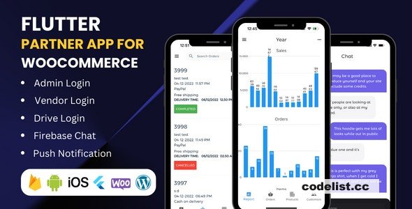 Enhanced Flutter App for WooCommerce Features for Admins Vendors and