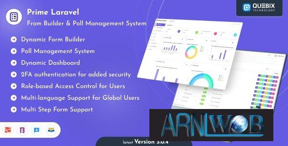 Prime Laravel v304 Powerful Form Builder and Poll Management