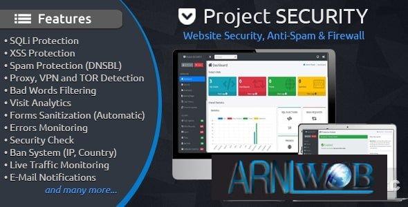Project SECURITY v506 Comprehensive Website Protection Anti Spam Solutions and Powerful