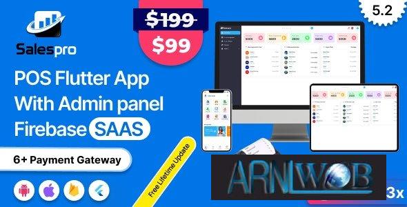 SalesPro SaaS v52 Complete Flutter POS Inventory System with Admin