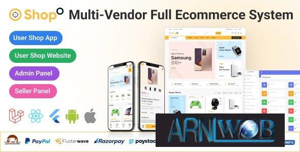Shopo eCommerce 392 Powerful Multivendor Flutter App with Admin Panel