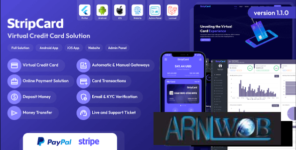 StripCard 200 Advanced Virtual Credit Card Solution Free Version