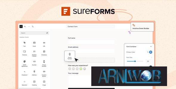 SureForms Pro 260 Easy Drag and Drop Form Builder for Your WordPress