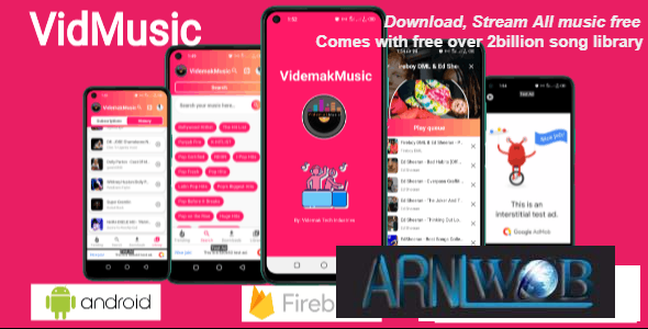 Videmak Music 205 Effortless Music Downloading and Streaming for Android