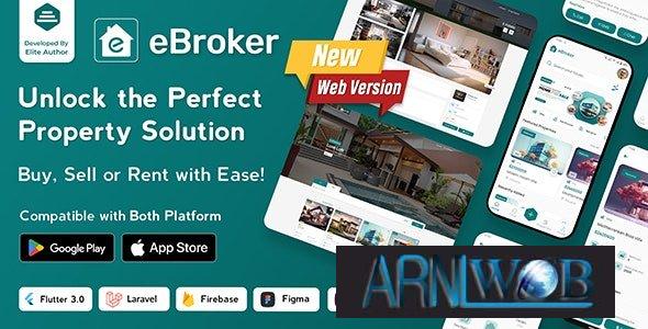 eBroker 114 Flutter App for Buying Renting and Selling Real