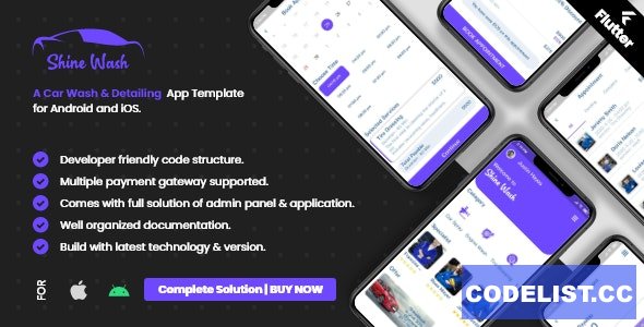 Car Wash Booking System Cross Platform Mobile App for Android
