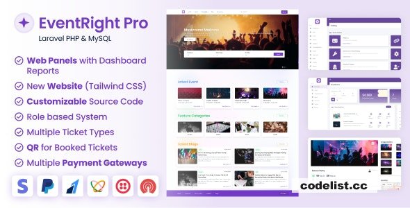 EventRight Pro v200 Comprehensive Ticket Sales Event Booking and Management