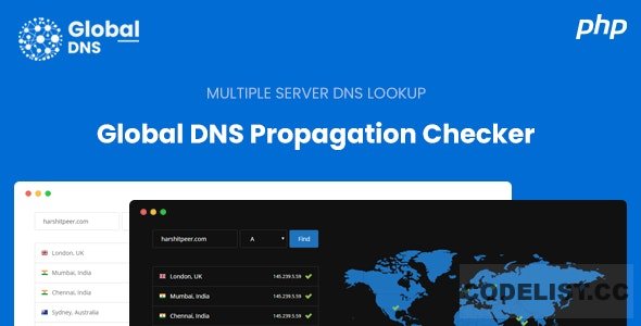 Global DNS v280 Multi Server DNS Propagation Checker in PHP Nulled