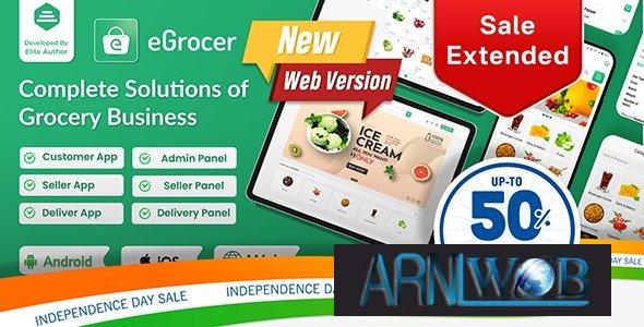 eGrocer v194 Complete Multi Vendor Grocery Marketplace App for Flutter with