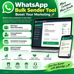 WhatsApp Bulk Sender Tool for bulk messaging and marketing