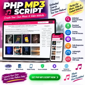 PHP MP3 Script for music and video search and download websites