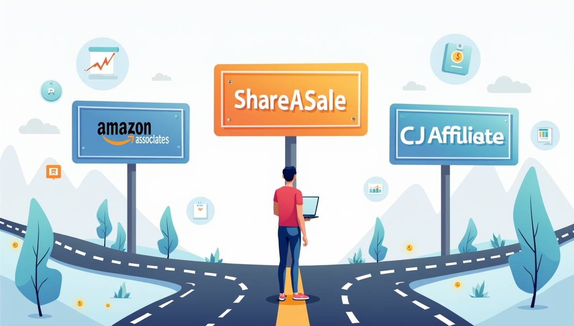 Amazon Associates vs ShareASale vs CJ Affiliate: Best for Beginners 2025