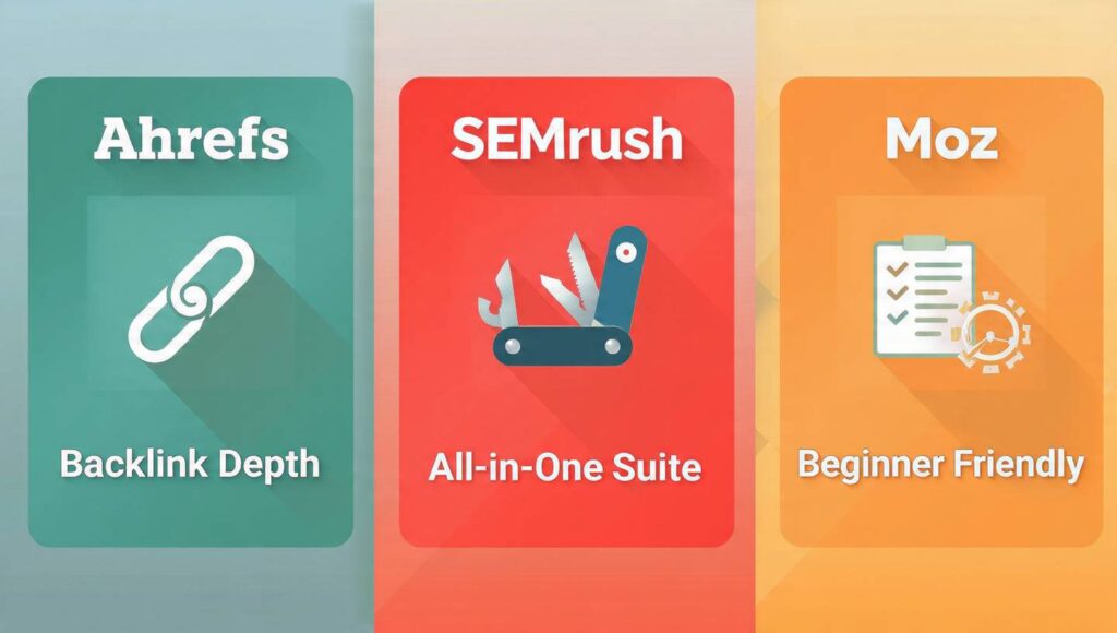 Link Building Tools Comparison: Ahrefs vs SEMrush vs Moz